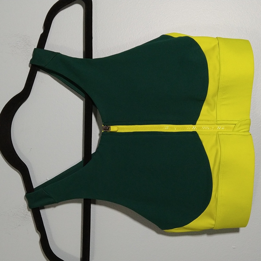 Fabletics Zipper Front Sports Bra Top Size M #1154